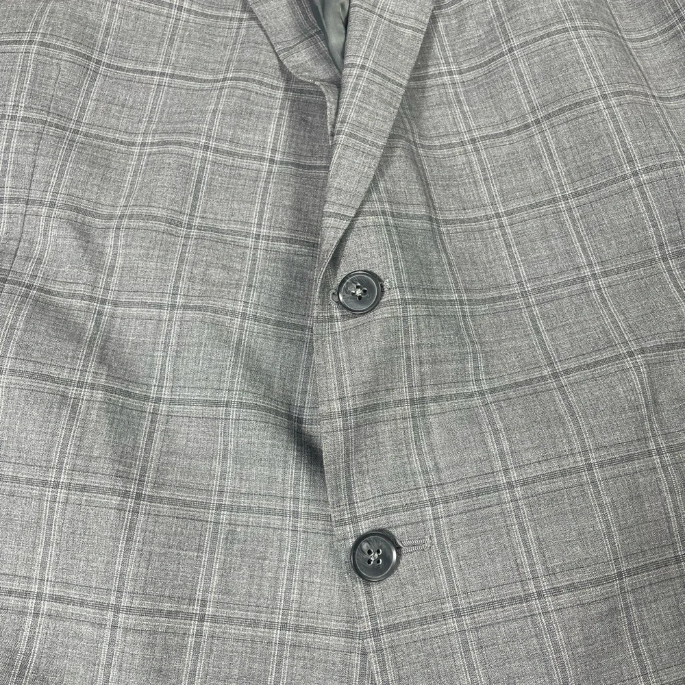 Peter Millar Men's Gray 100% Wool Blazer Suit Jacket Made in Canada SIze 48T